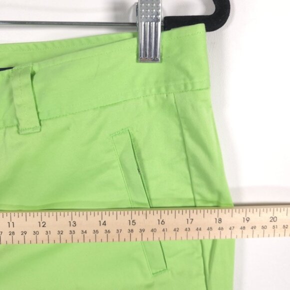 RALPH LAUREN GOLF Bright Green Cotton Stretch Pants Women's No Size Tag 8-10 M - Picture 6 of 10